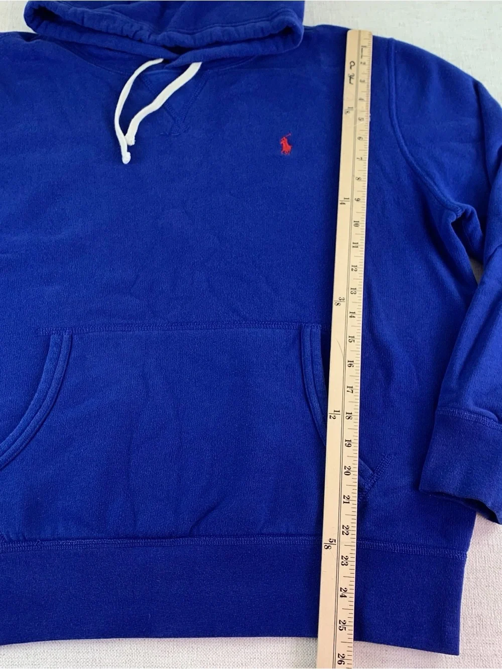 Polo by Ralph Lauren men's long sleeve Hooded Pullover Sweatshirt size L blue